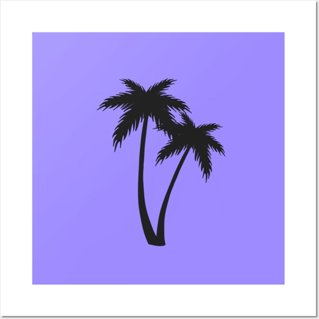 Purple palm trees Wall Art by Jasmwills